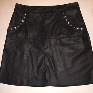 Zara faux leather skirt